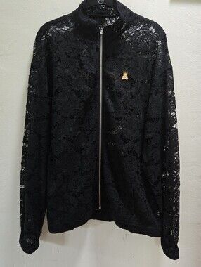 Teddy Fresh Floral Lace Bomber Jacket